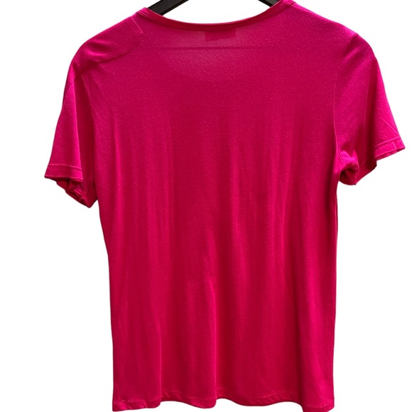 Red Valentino bow knot hot pink lightweight t-shirt - Picture 5 of 7